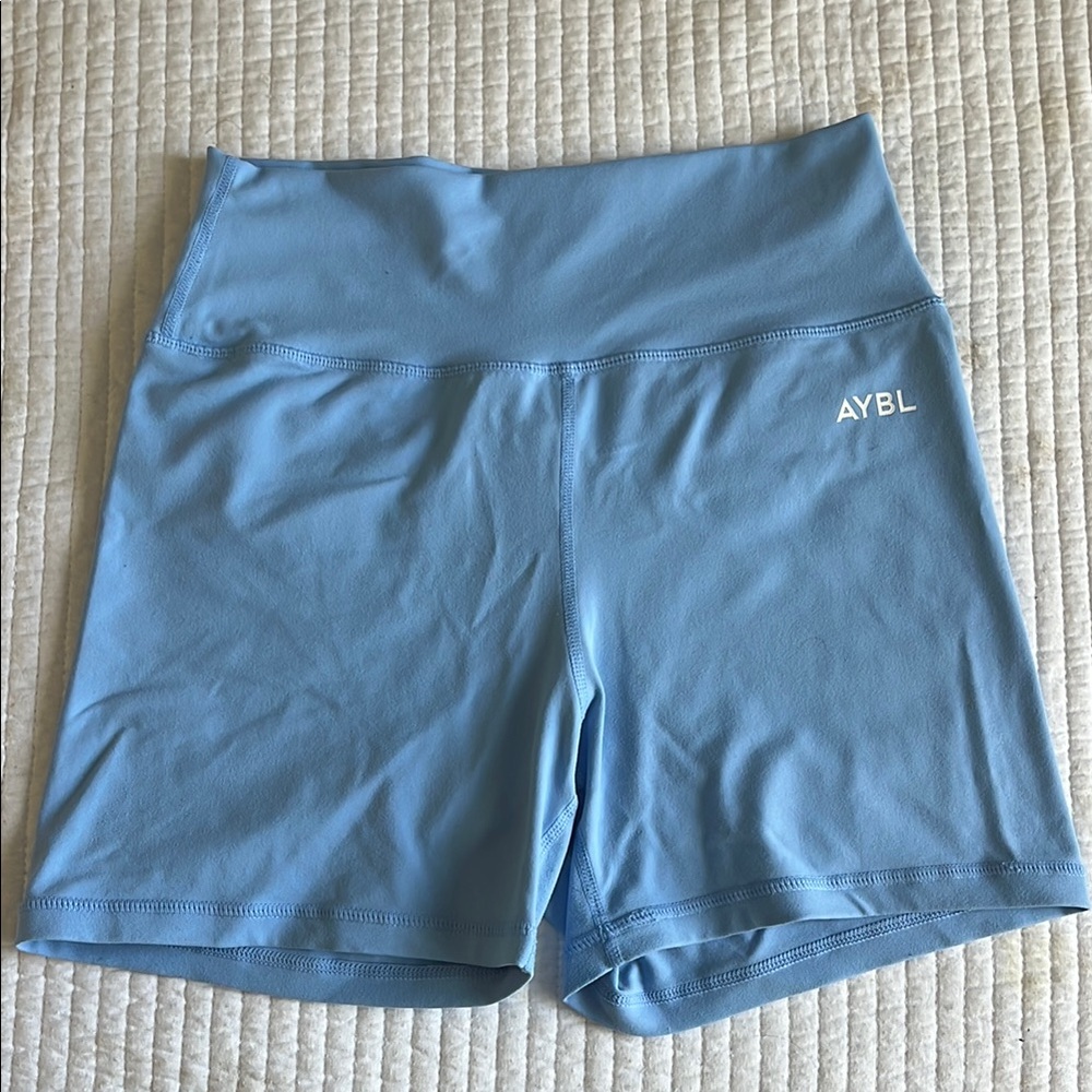 AYBL Blue Athletic Shorts High-Waisted